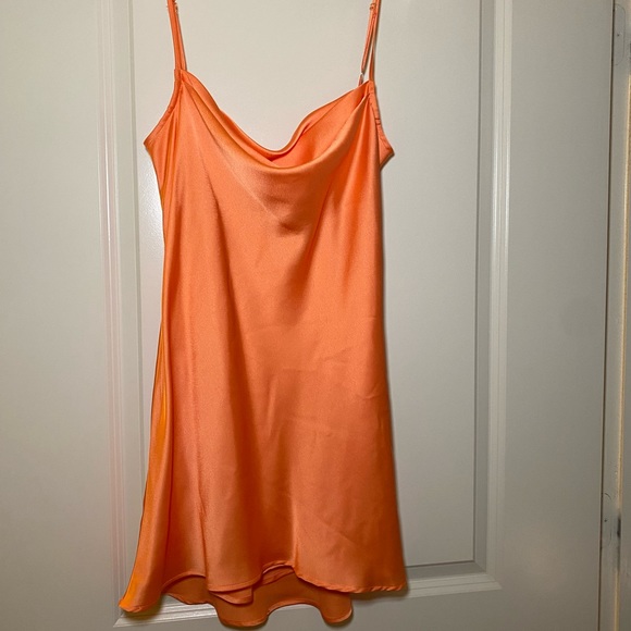 Show Me Your MuMu | Dresses | Sabine Mini Slip Dress Cantaloupe Luxe ...